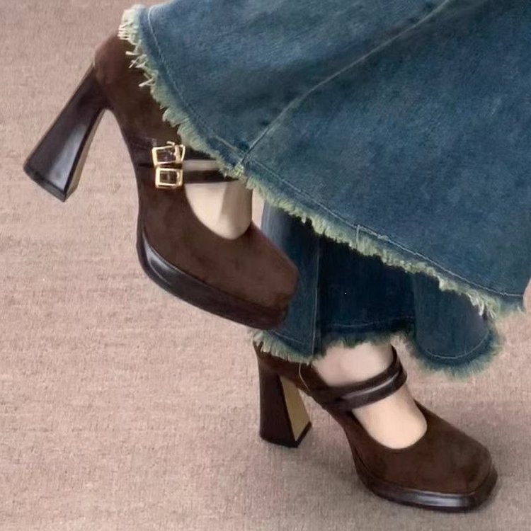 Vintage Thick High Women Mary  - đánh giá và giá Vintage Fashion Online