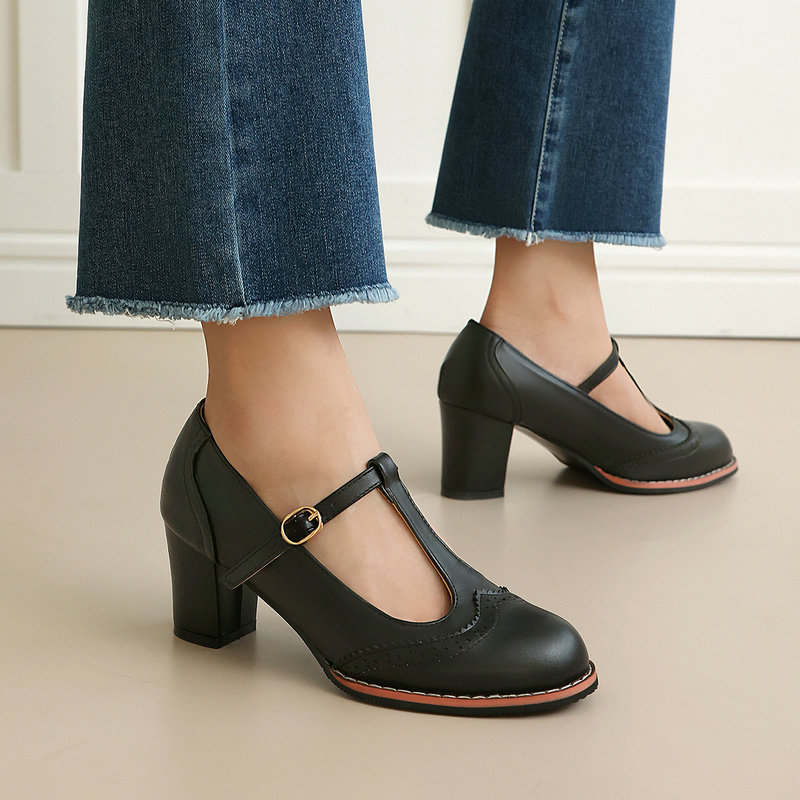 Women's Mary Jane Pumps T-Stra - đánh giá và giá Vintage Fashion Online