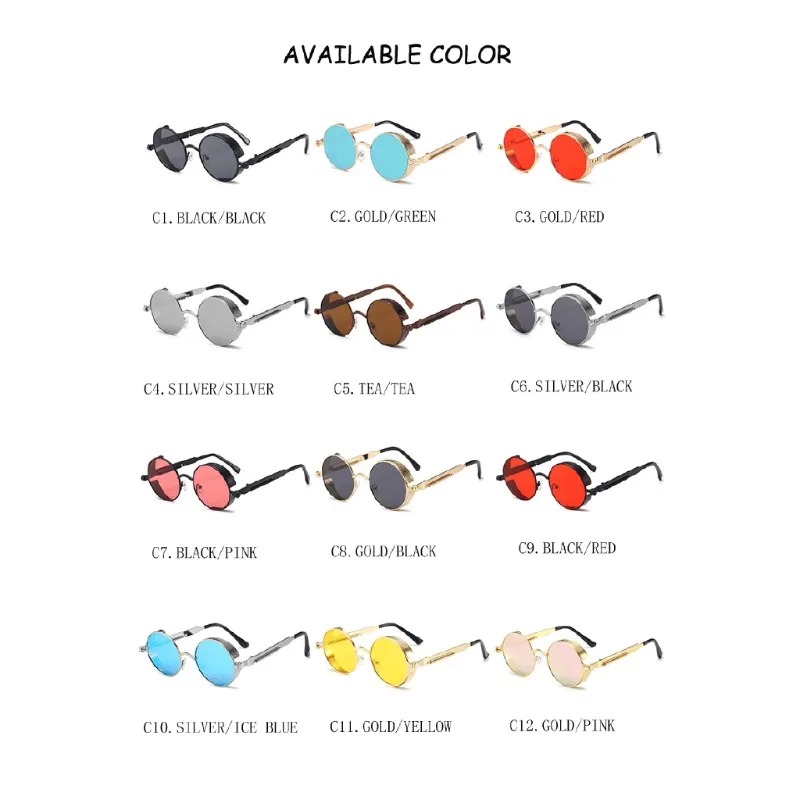 New Metal Steampunk Sunglasses - đánh giá và giá Vintage Fashion Enthusiasts